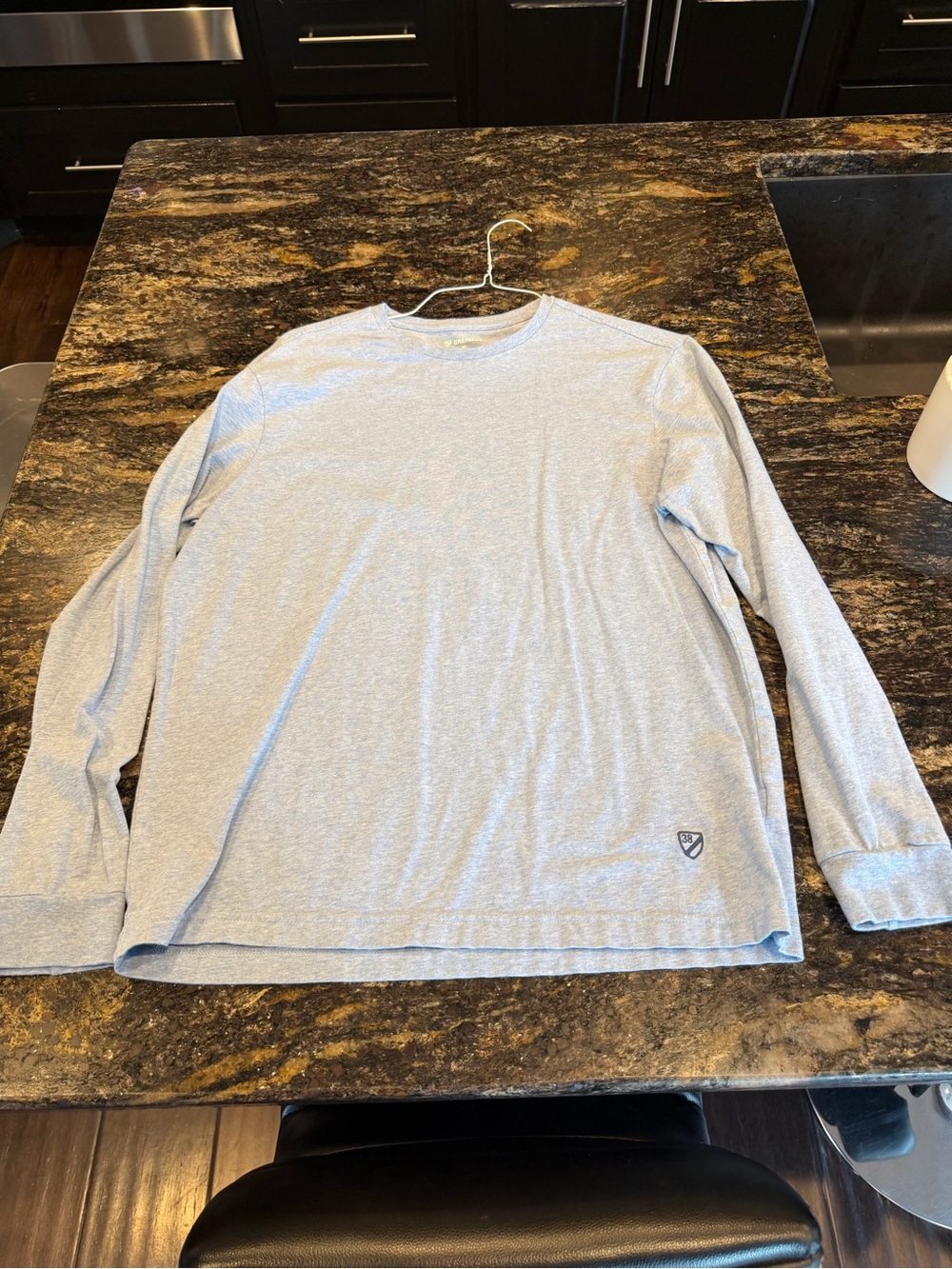 Daniel Cremieux Light Gray Long Sleeve Crewneck Shirt Men’s M